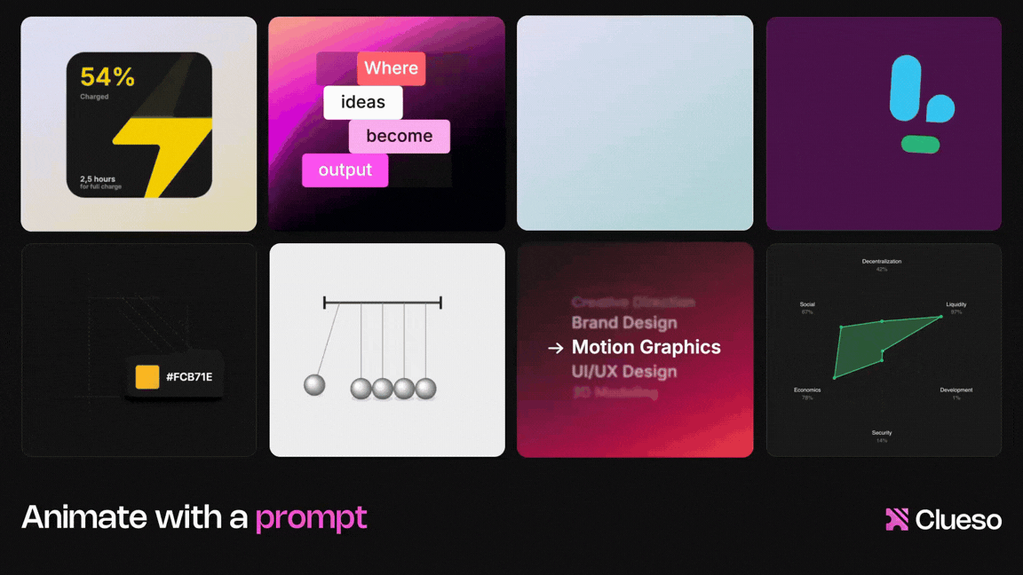 AI Motion Graphics Tool for Videos