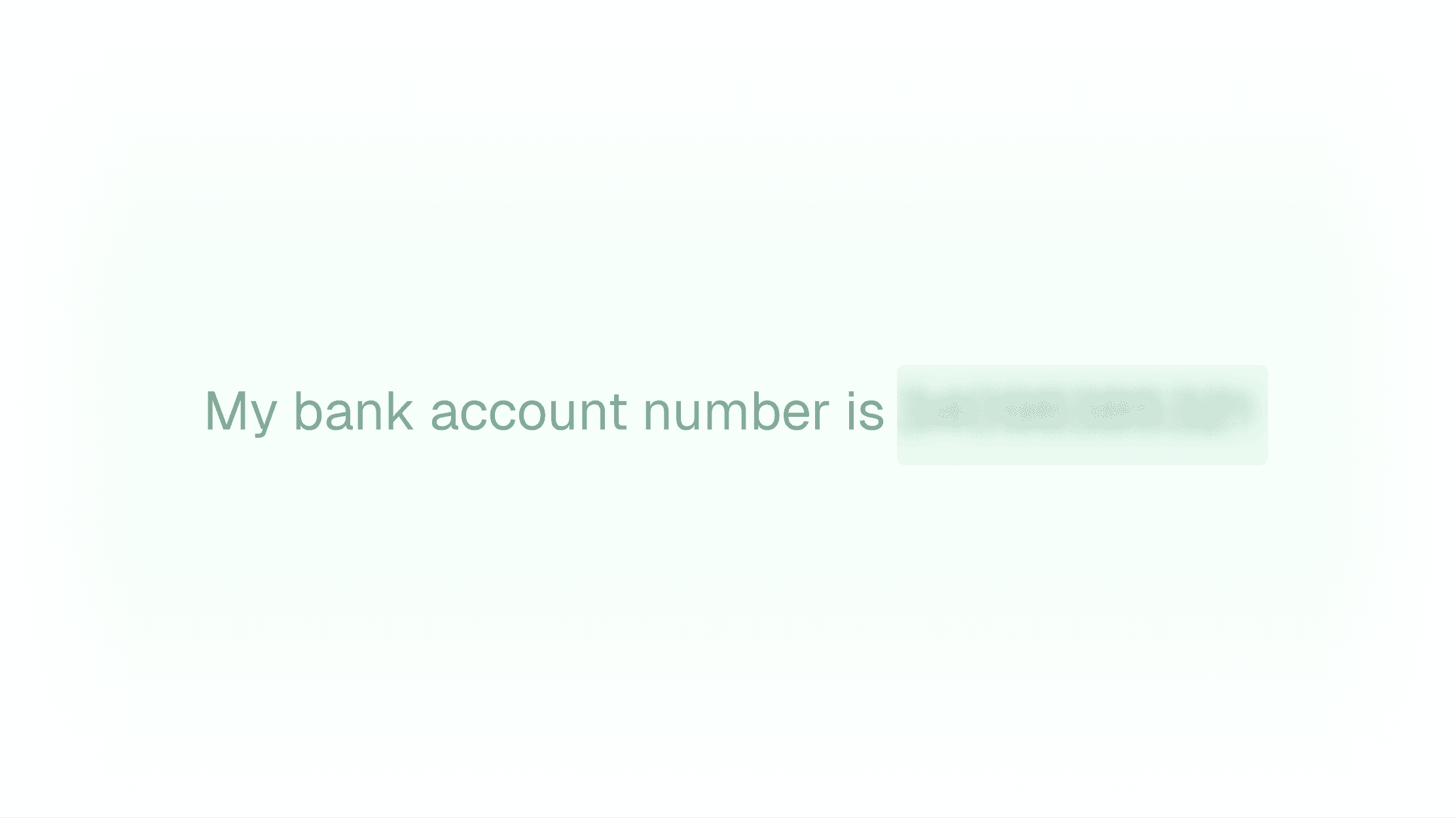 Blur sensitive information