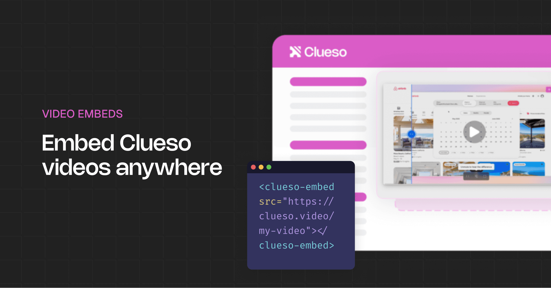 Embed your videos anywhere, fully on-brand