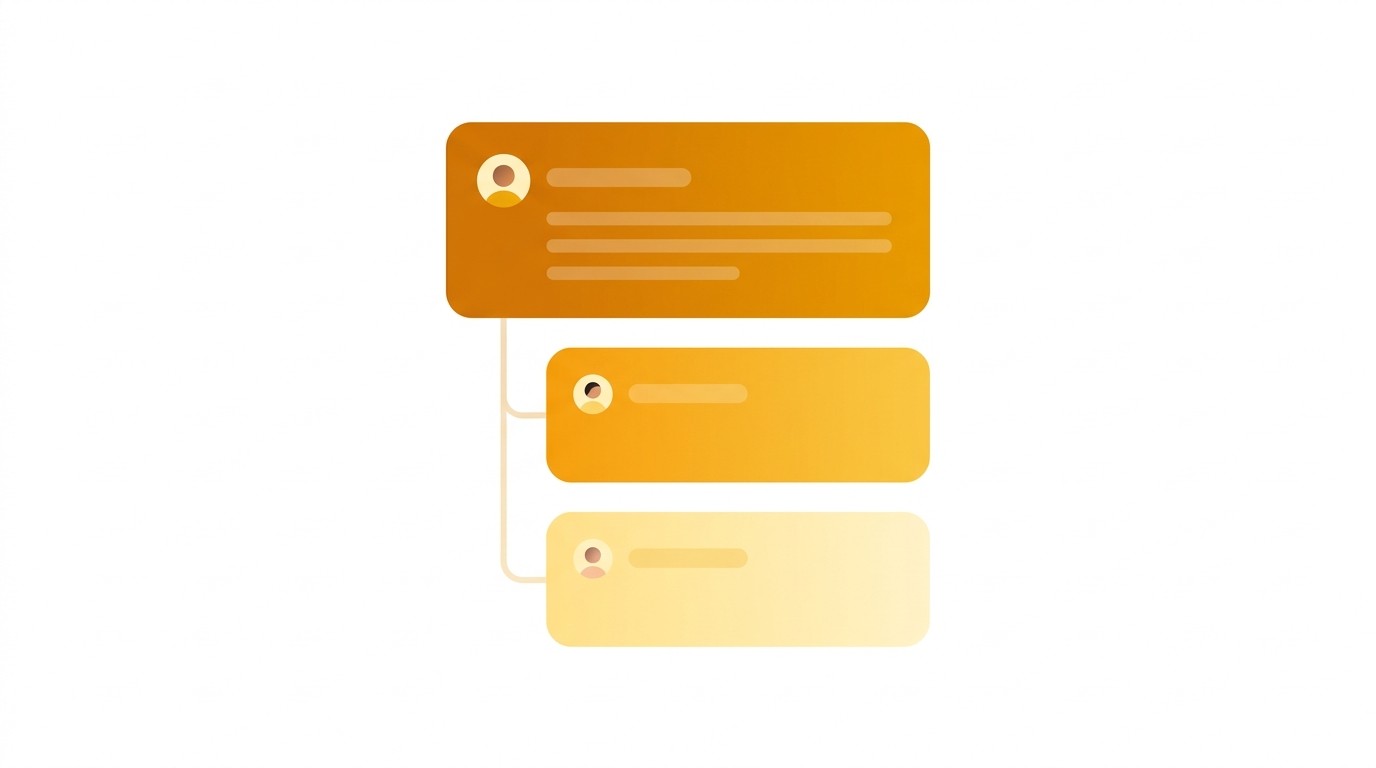 Threaded replies for focused discussions