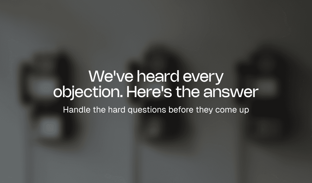 Sales Objection Videos