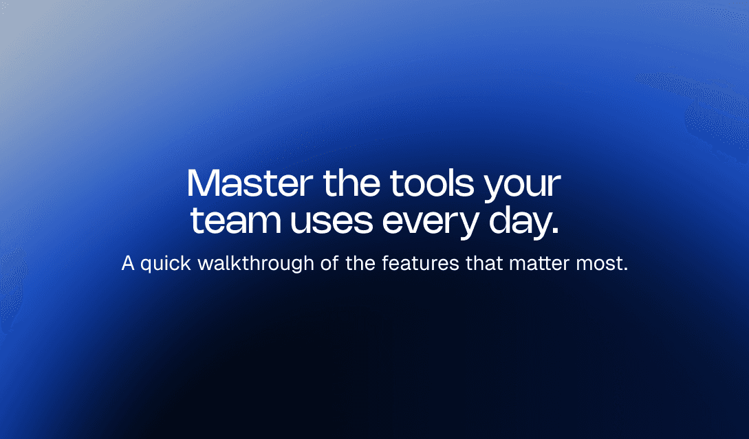 Tools Training